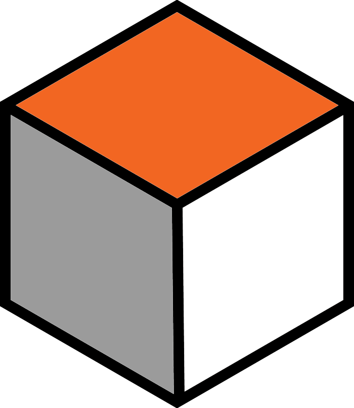 De Blockertjes kubus logo